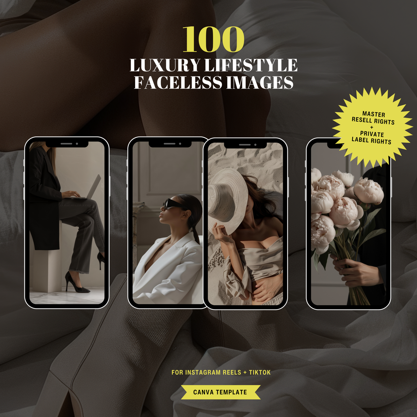 100 LUXURY LIFESTYLE FACELESS IMAGES